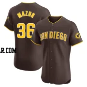 Adam Mazur Men's San Diego Padres Brown Elite Road Vapor Premier Jersey