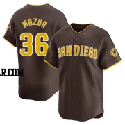 Adam Mazur Men's San Diego Padres Brown Limited Away Jersey