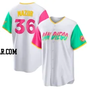 Adam Mazur Men's San Diego Padres White Replica 2022 City Connect Jersey