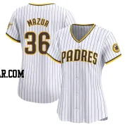 Adam Mazur Women's San Diego Padres White Limited Home Jersey