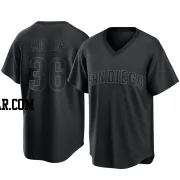 Adam Mazur Youth San Diego Padres Black Replica Pitch Fashion Jersey