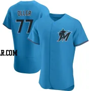 Adam Oller Men's Miami Marlins Blue Authentic Alternate Jersey