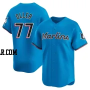 Adam Oller Men's Miami Marlins Blue Limited Alternate Jersey