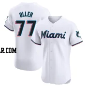 Adam Oller Men's Miami Marlins White Elite Home Jersey