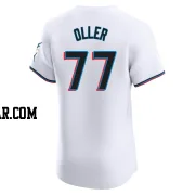 Adam Oller Men's Miami Marlins White Elite Home Jersey