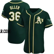 Adam Oller Men's Oakland Athletics Green Authentic Alternate Jersey