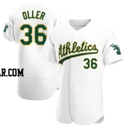 Adam Oller Men's Oakland Athletics White Authentic Home Jersey