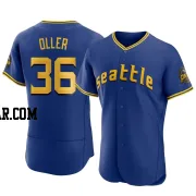 Adam Oller Men's Seattle Mariners Royal Authentic 2023 City Connect Jersey