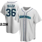 Adam Oller Men's Seattle Mariners White Replica Home Jersey