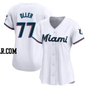 Adam Oller Women's Miami Marlins White Limited Home Jersey