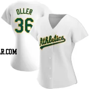 Adam Oller Women's Oakland Athletics White Authentic Home Jersey