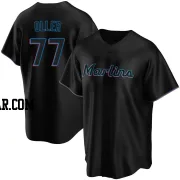 Adam Oller Youth Miami Marlins Black Replica Alternate Jersey