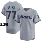 Adam Oller Youth Miami Marlins Gray Limited Road Jersey