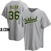 Adam Oller Youth Oakland Athletics Gray Replica Road Jersey