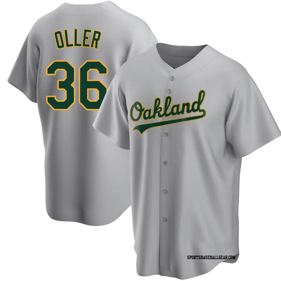 Adam Oller Youth Oakland Athletics Gray Replica Road Jersey