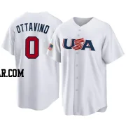 Adam Ottavino Men's USA Baseball White Replica 2023 World Baseball Classic Jersey