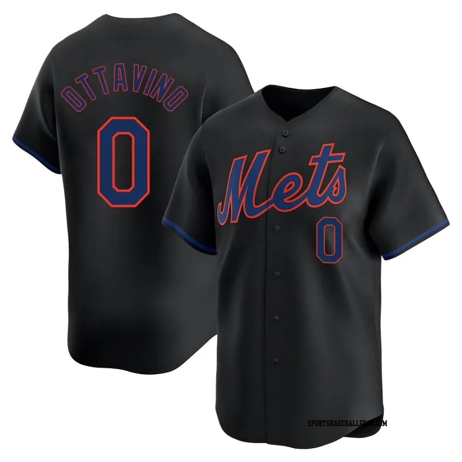 Adam Ottavino Youth New York Mets Black Limited Alternate Jersey