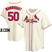 Adam Wainwright Men's St. Louis Cardinals Cream Replica Alternate Jersey