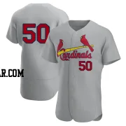 Adam Wainwright Men's St. Louis Cardinals Gray Authentic Road Jersey