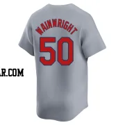 Adam Wainwright Men's St. Louis Cardinals Gray Limited Away Jersey