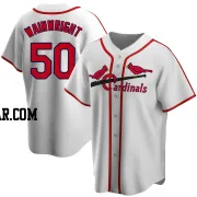 Adam Wainwright Men's St. Louis Cardinals White Home Cooperstown Collection Jersey