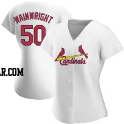 Adam Wainwright Women's St. Louis Cardinals White Authentic Home Jersey