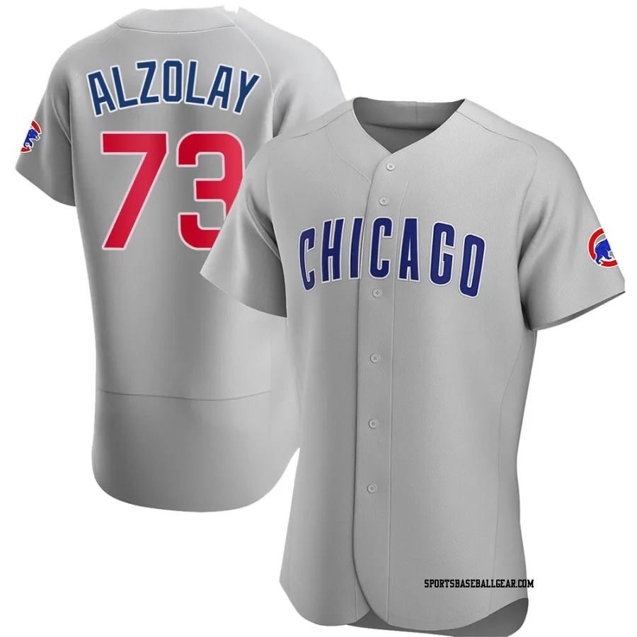 Adbert Alzolay Men's Chicago Cubs Gray Authentic Road Jersey