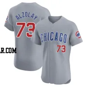 Adbert Alzolay Men's Chicago Cubs Gray Elite Road Jersey