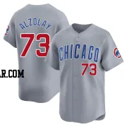 Adbert Alzolay Men's Chicago Cubs Gray Limited Road Jersey