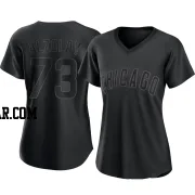 Adbert Alzolay Women's Chicago Cubs Black Authentic Pitch Fashion Jersey