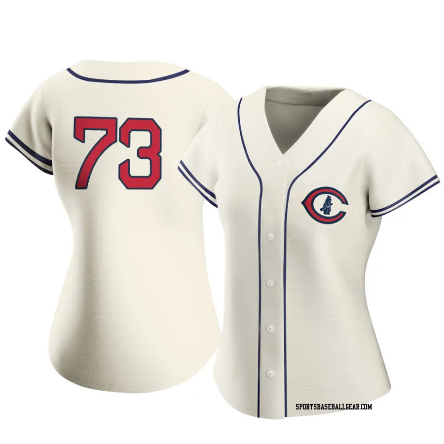 Adbert Alzolay Women's Chicago Cubs Cream Replica 2022 Field Of Dreams Jersey