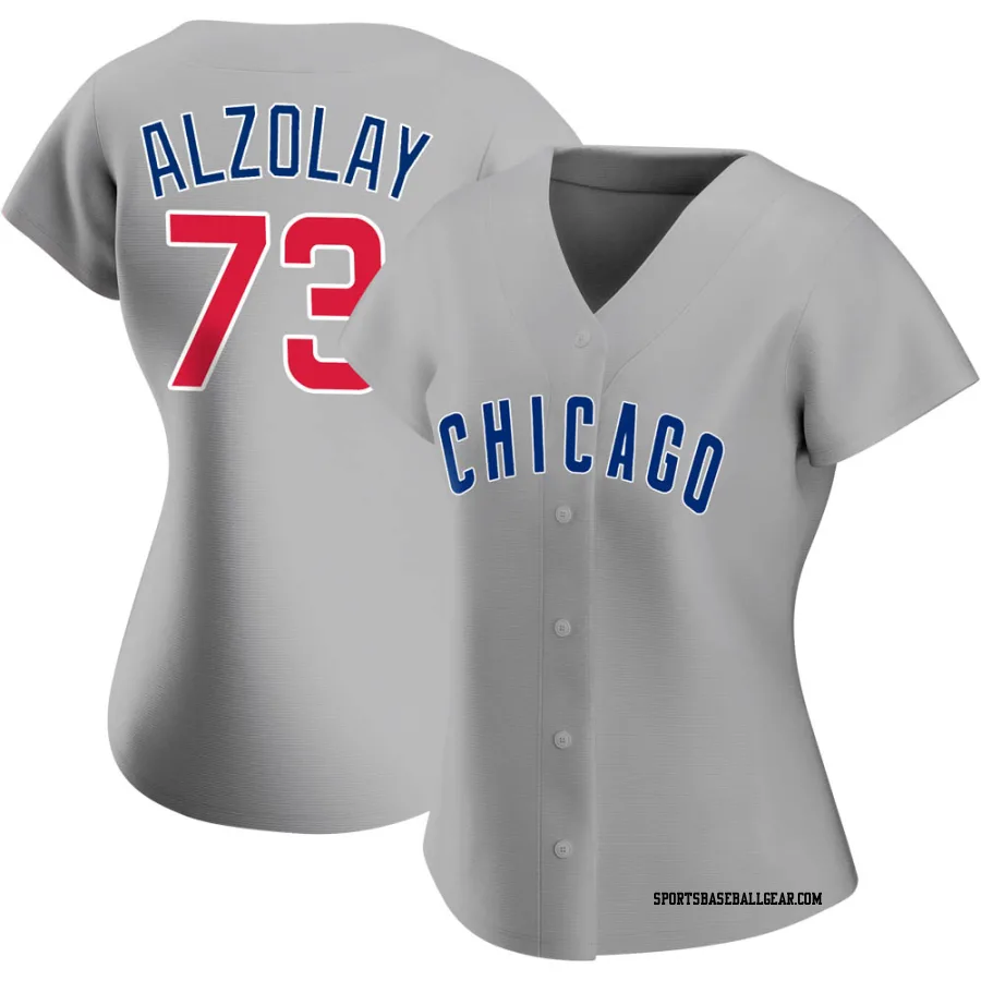 Adbert Alzolay Women's Chicago Cubs Gray Authentic Road Jersey