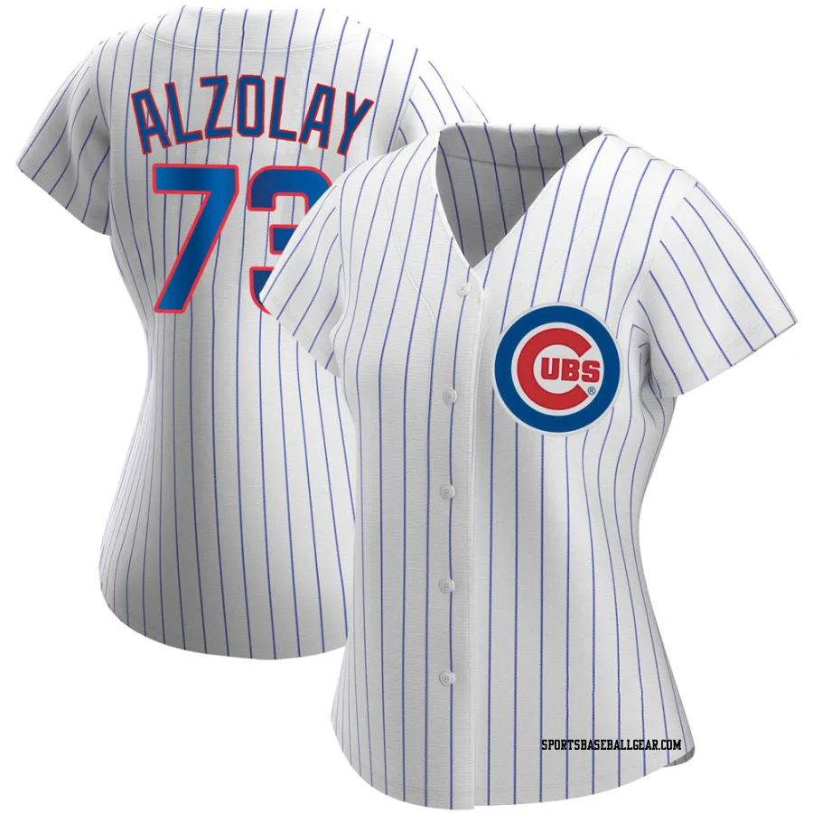 Adbert Alzolay Women's Chicago Cubs White Authentic Home Jersey