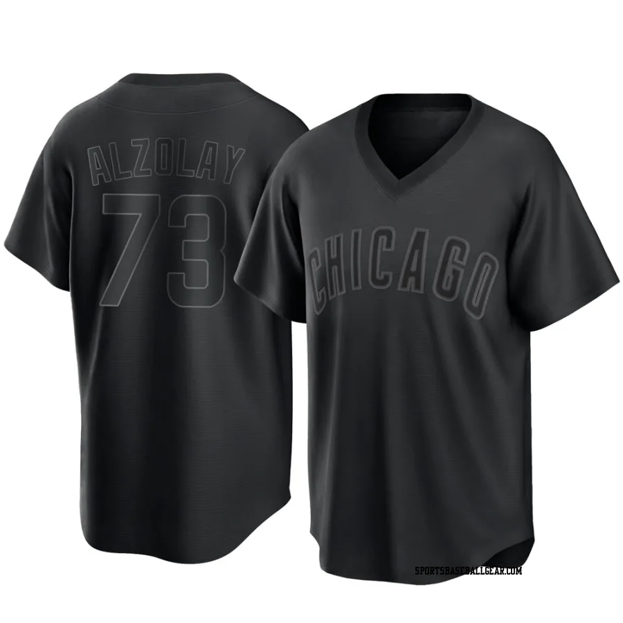 Adbert Alzolay Youth Chicago Cubs Black Replica Pitch Fashion Jersey