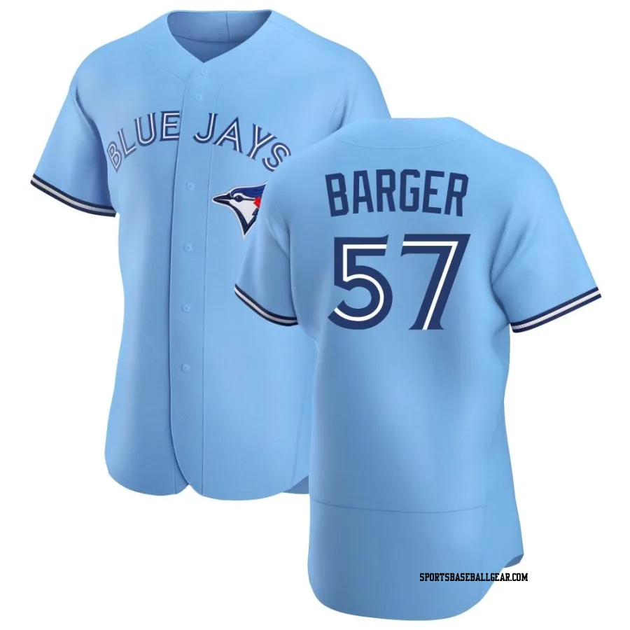 Addison Barger Men's Toronto Blue Jays Blue Authentic Powder Alternate Jersey