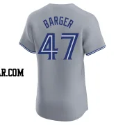 Addison Barger Men's Toronto Blue Jays Gray Elite Road Jersey