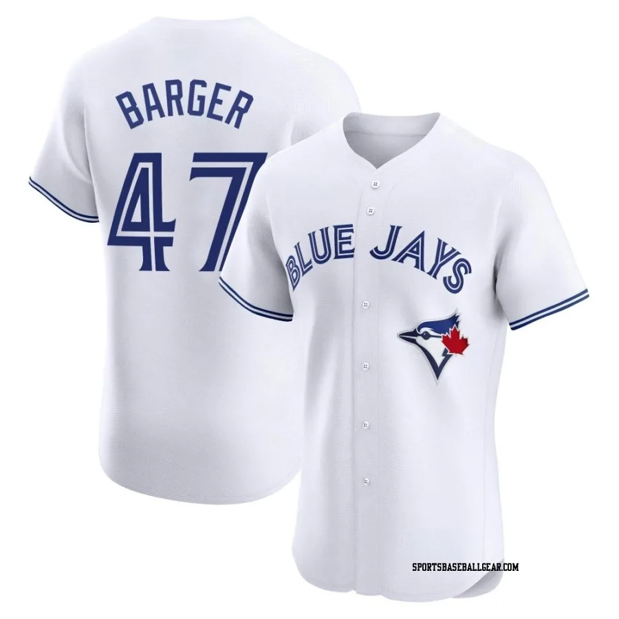 Addison Barger Men's Toronto Blue Jays White Elite Home Jersey