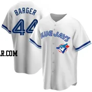 Addison Barger Men's Toronto Blue Jays White Replica Home Cooperstown Collection Jersey