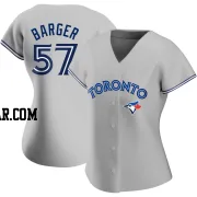 Addison Barger Women's Toronto Blue Jays Gray Authentic Road Jersey