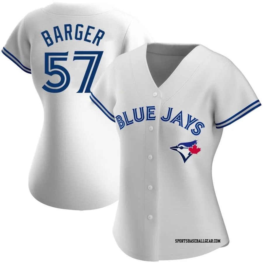 Addison Barger Women's Toronto Blue Jays White Authentic Home Jersey