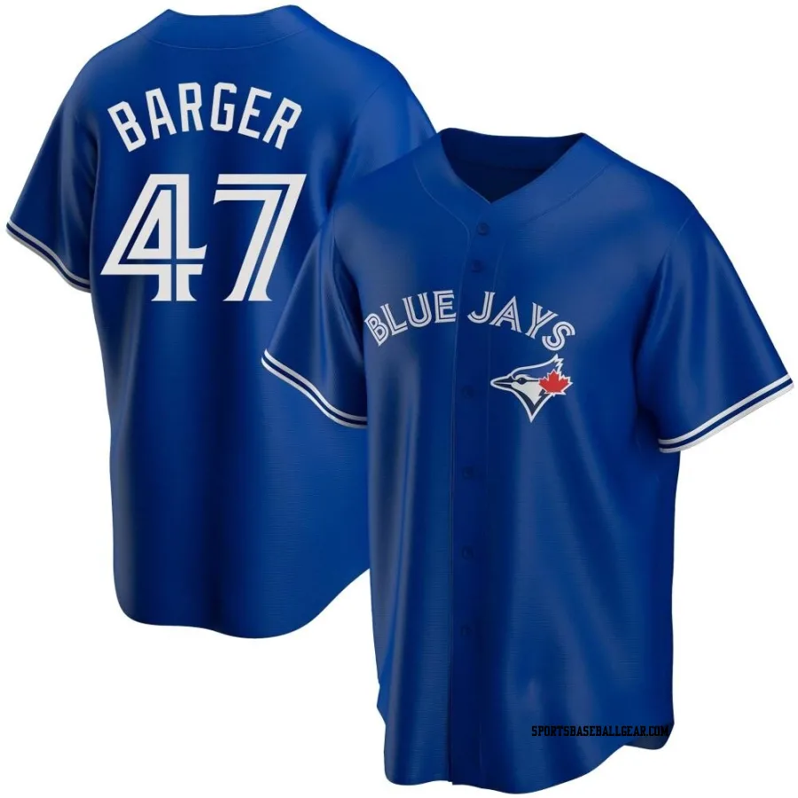 Addison Barger Youth Toronto Blue Jays Royal Replica Alternate Jersey