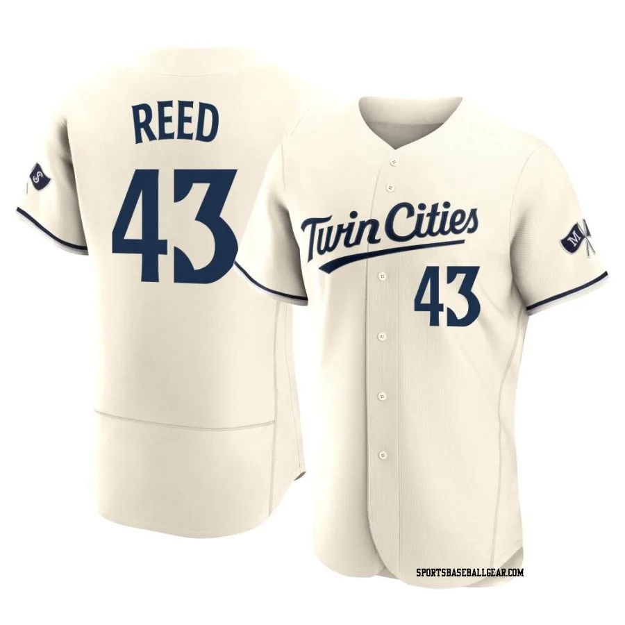 Addison Reed Men's Minnesota Twins Cream Authentic Alternate 2023 Jersey