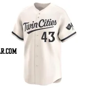 Addison Reed Men's Minnesota Twins Cream Limited Alternate Jersey