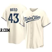 Addison Reed Men's Minnesota Twins Cream Replica Alternate Jersey