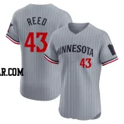 Addison Reed Men's Minnesota Twins Gray Elite Road Jersey