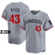 Addison Reed Men's Minnesota Twins Gray Limited Road Jersey