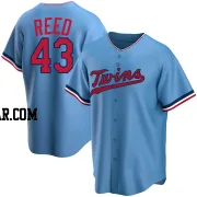 Addison Reed Men's Minnesota Twins Light Blue Replica Alternate Jersey