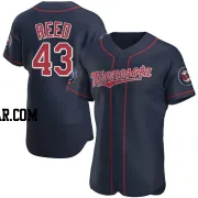 Addison Reed Men's Minnesota Twins Navy Authentic Alternate 60th Season Jersey