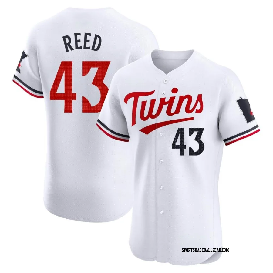 Addison Reed Men's Minnesota Twins White Elite Home Jersey