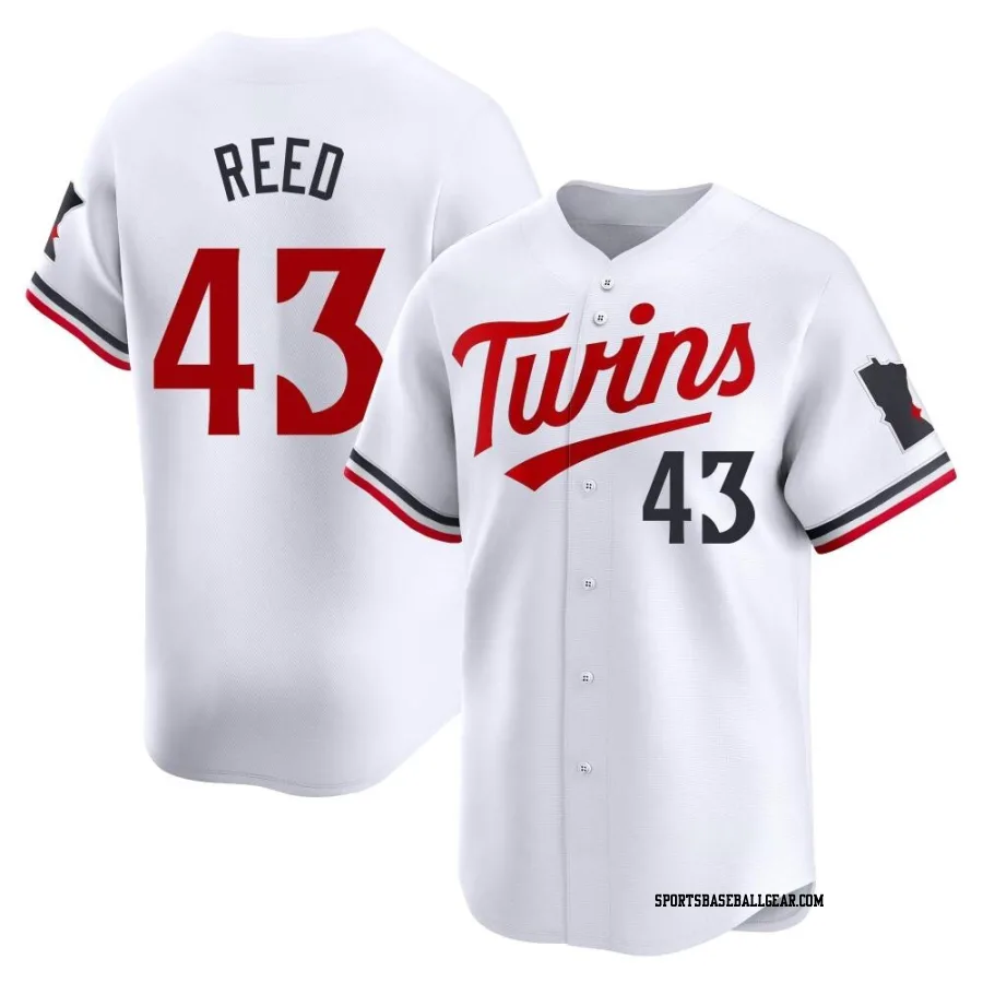 Addison Reed Men's Minnesota Twins White Limited Home Jersey